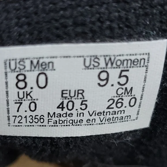 Vans Floral High-Top Sneakers - Black Multi Colored.  Womens Size 9.5. - Picture 6 of 8